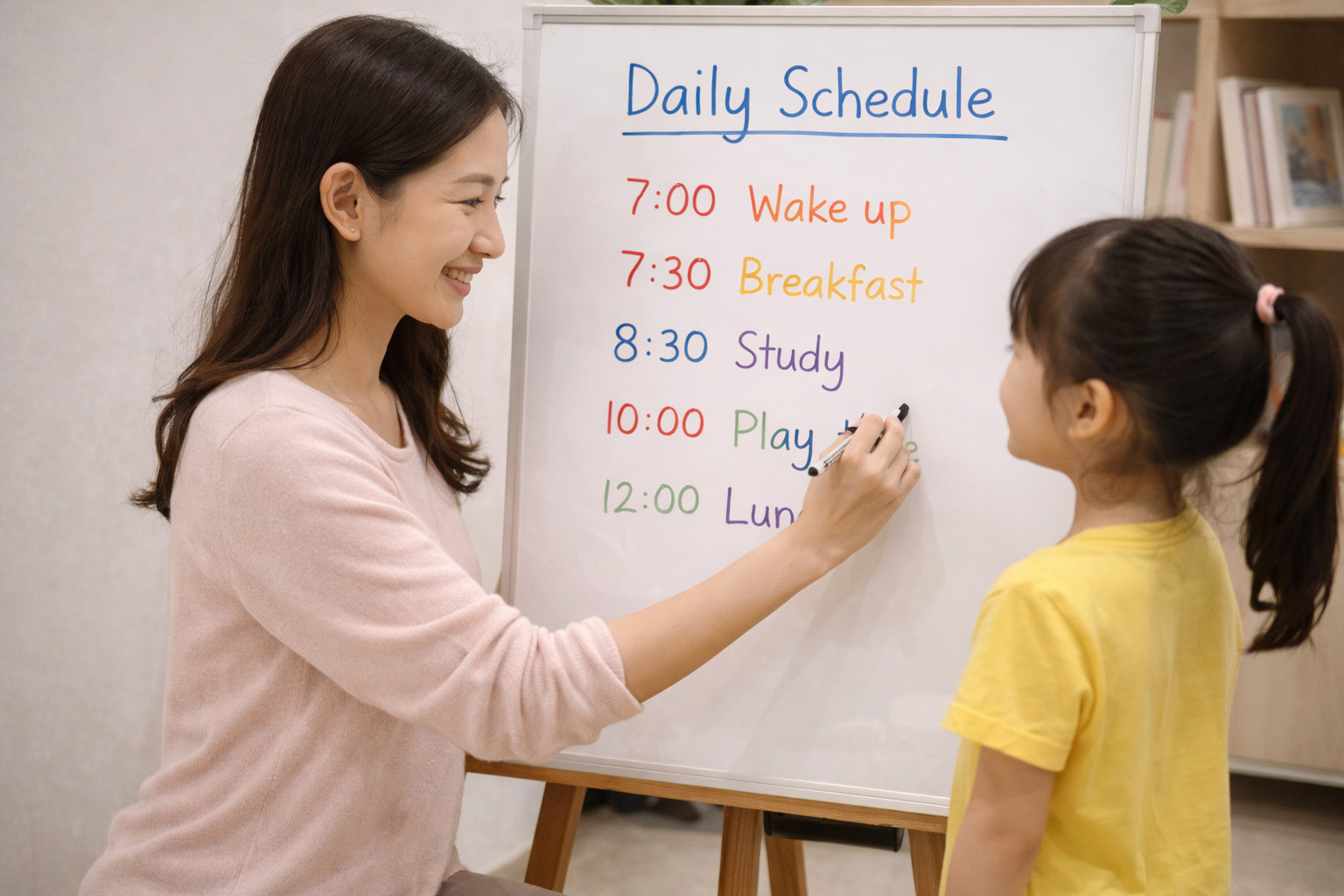 Bố mẹ bận rộn lên lịch cho con