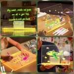 Bảng viết vẽ acrylic 2 mặt trong suốt xóa được có đèn LED gấu Pooh D6601