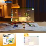 Bảng viết vẽ acrylic 2 mặt trong suốt xóa được có đèn LED D6601