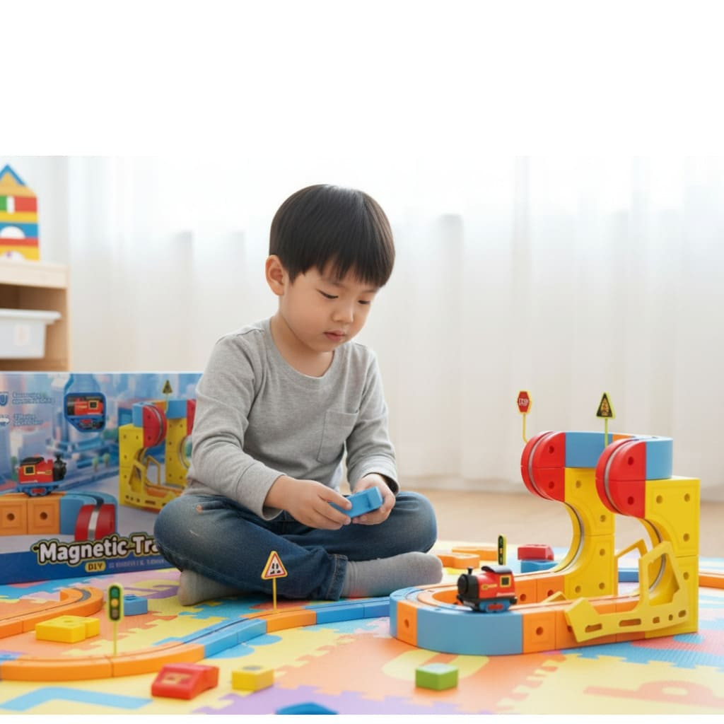 Quà lì xì cho bé bộ đồ chơi đường sắt