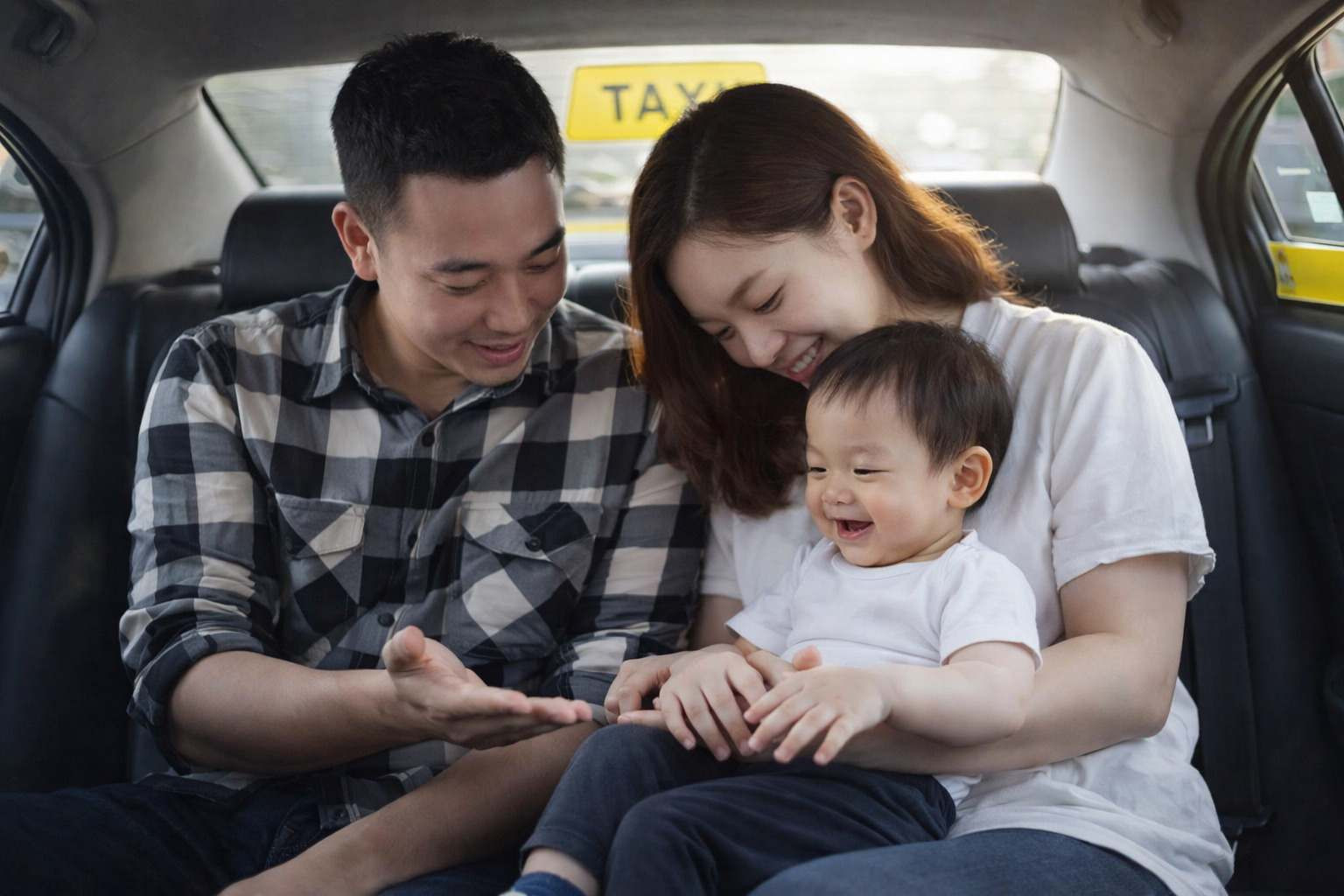 Về quê bằng ô tô có trẻ