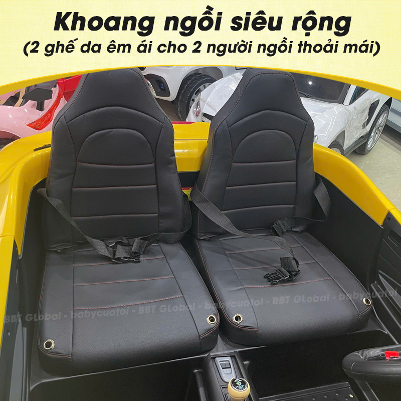Ô tô điện trẻ em dáng Ferrari F8 Tributo khổng lồ BBT-5959
