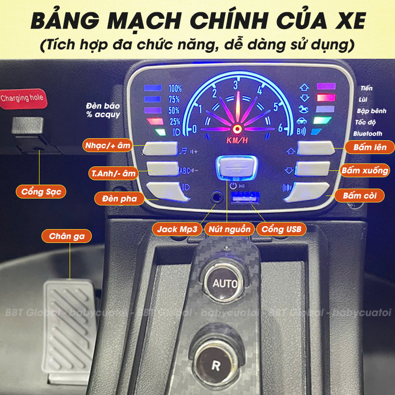 Ô tô điện trẻ em dáng Ferrari F8 Tributo khổng lồ BBT-5959