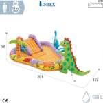 Bể bơi phao cầu trượt khủng long mẫu mới INTEX 56139