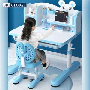 Bộ bàn ghế chống gù chống cận màu xanh BBT Global BB205