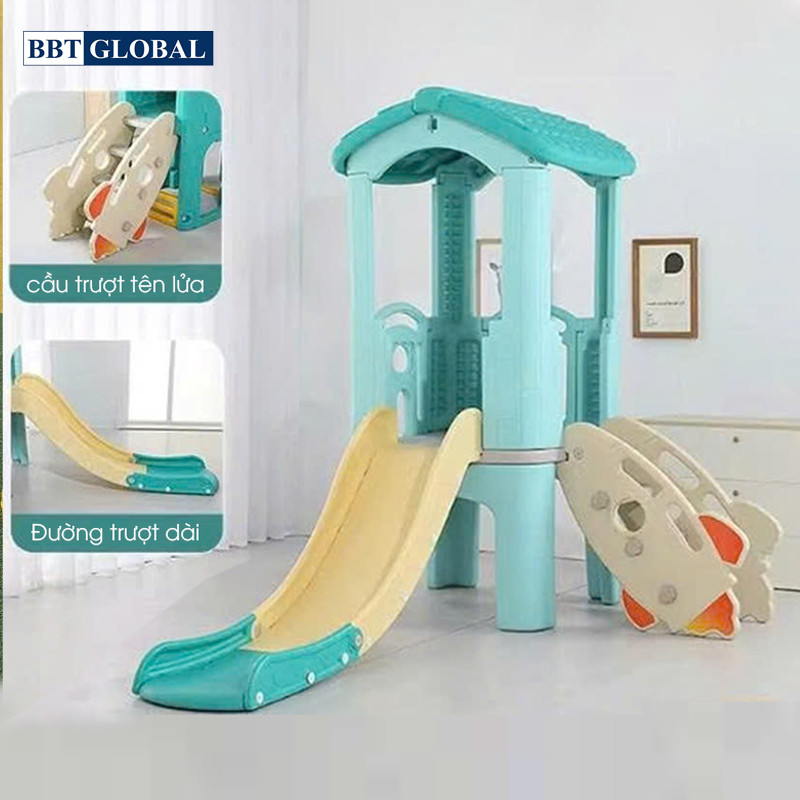 Cầu trượt nhà chòi liên hoàn ZK1053