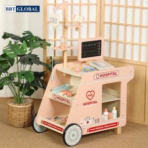 Đồ chơi xe đẩy bác sĩ bằng gỗ MSN25029