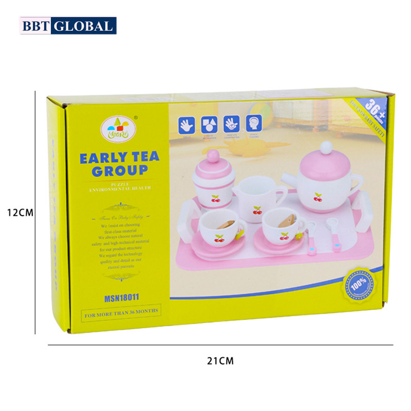 Đồ chơi bộ ấm trà bằng gỗ cho bé MSN18011