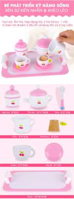 Đồ chơi bộ ấm trà bằng gỗ cho bé MSN18011