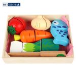 Bộ đồ chơi cắt rau củ bằng gỗ cao cấp MSN20004-A