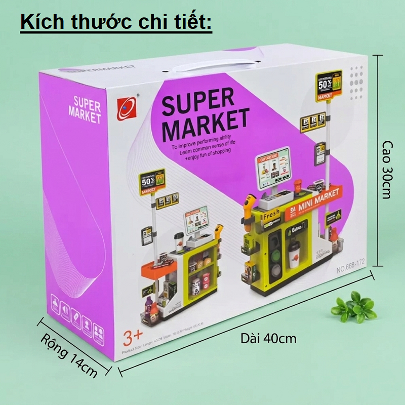 Đồ chơi quầy bán hàng siêu thị cho bé 668-172