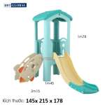 Cầu trượt nhà chòi liên hoàn ZK1053