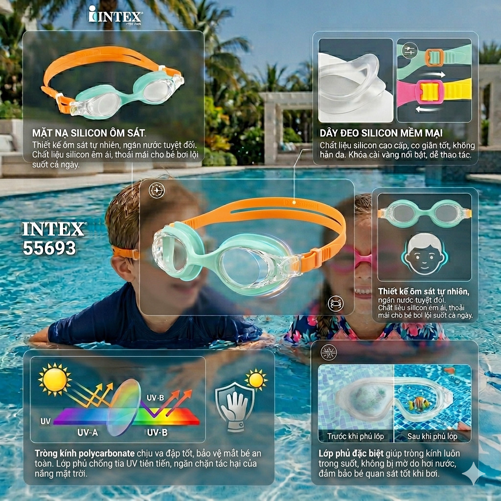Kính bơi trẻ em cao cấp INTEX 55693