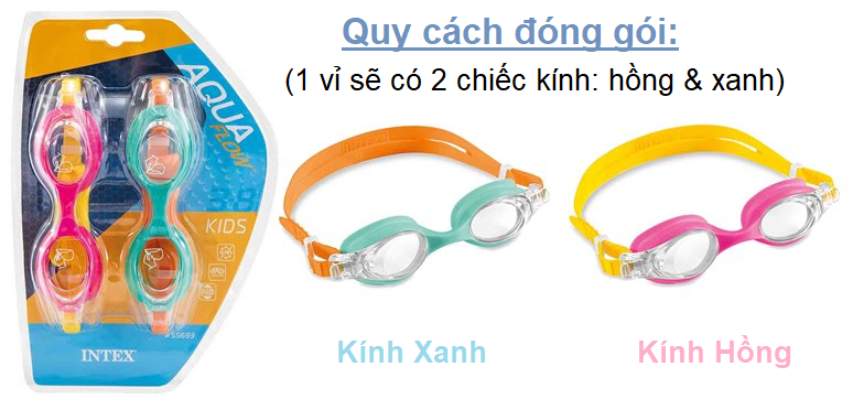 Kính bơi trẻ em cao cấp INTEX 55693