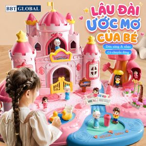Đồ chơi mô hình lâu đài búp bê có từ tính vui nhộn 9606