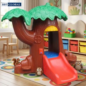 Nhà nhựa cầu trượt liên hoàn BBT-123