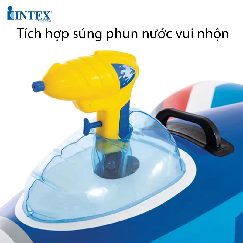 Phao bơi máy bay có súng phun nước INTEX 57531