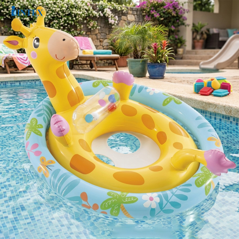 Phao bơi xỏ chân 2 vòng bơm hơi, có đồ chơi cho bé INTEX 59570
