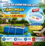 Bể bơi di động khung kim loại 3m*2m INTEX 28272