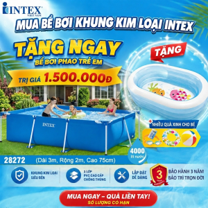 Bể bơi di động khung kim loại 3m*2m INTEX 28272