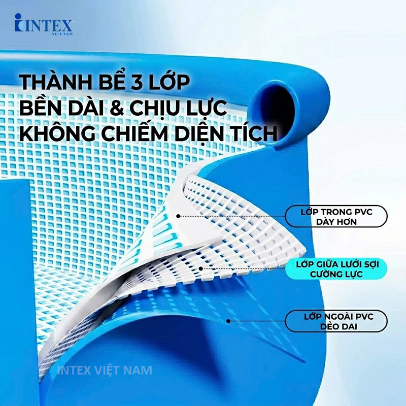 Bể bơi phao cổ tròn đường kính 2m44 INTEX 28106