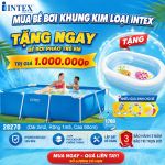 Bể bơi khung kim loại chữ nhật 2m2*1,5m INTEX 28270