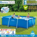 Bể bơi khung kim loại chữ nhật 3m*2m INTEX 28272