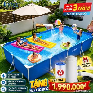 Hồ bơi di động khung kim loại 4.5m*2.2m INTEX 28273