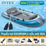 Thuyền hơi EXCURSION 4 mẫu mới INTEX 66324