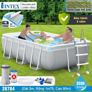 Bể bơi khung kim loại PREMIUM 3mx1m75 INTEX 26784