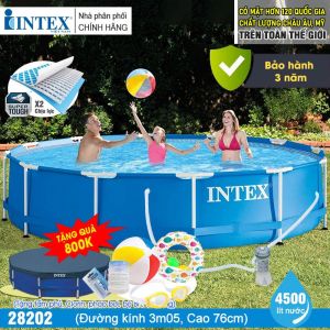 Hồ bơi di động tròn có máy lọc nước 3m05 INTEX 28202
