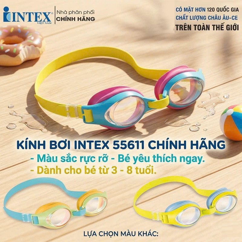 Kính bơi trẻ em 3-8 tuổi INTEX 55611