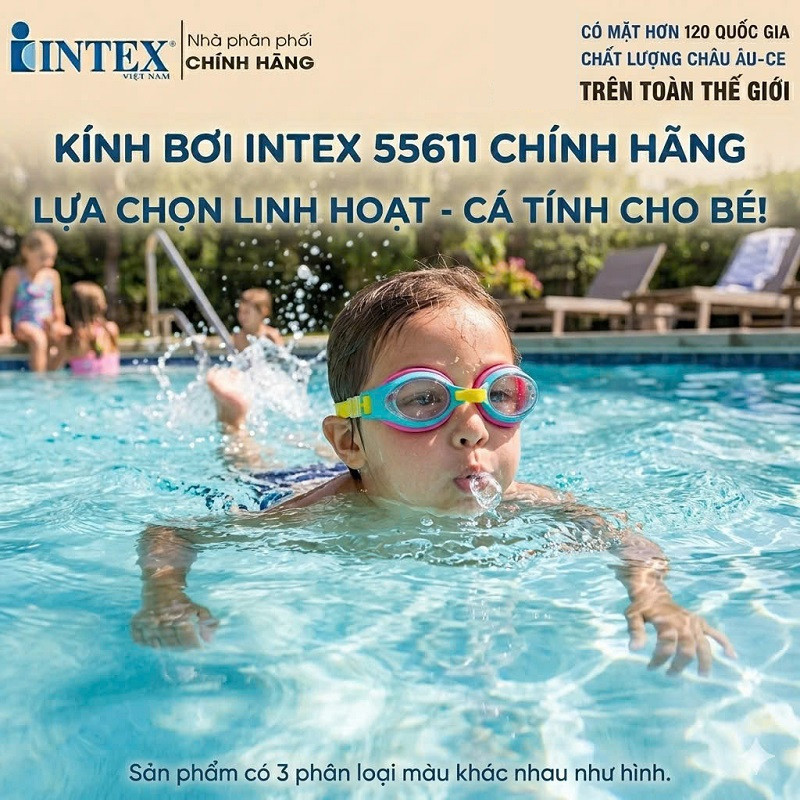 Kính bơi trẻ em 3-8 tuổi INTEX 55611