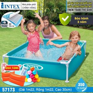 Bể bơi khung kim loại mini 1m22 cho bé INTEX 57173