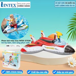 Phao bơi máy bay có súng phun nước INTEX 57536