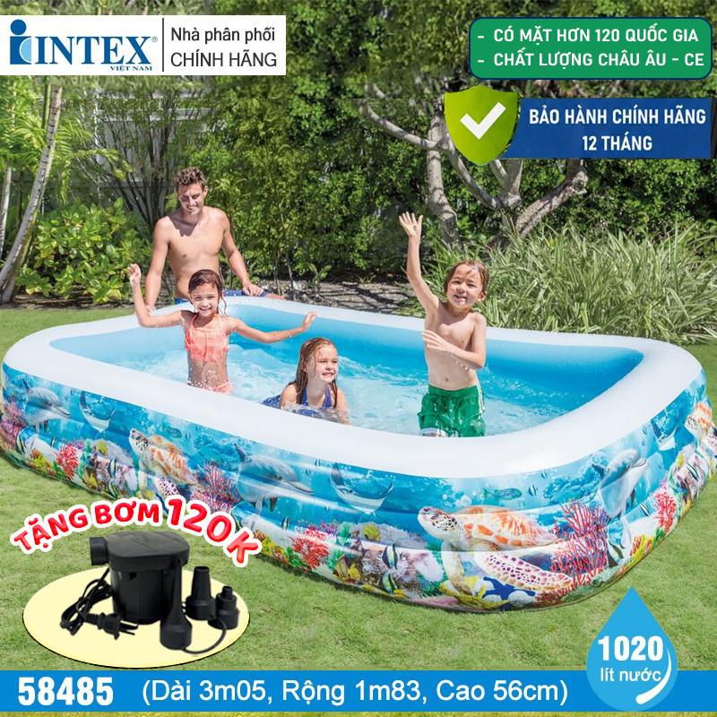 Bể bơi phao đại dương 3 tầng cỡ lớn 3m05 INTEX 58485