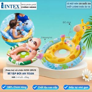 Phao bơi xỏ chân 2 vòng bơm hơi, có đồ chơi cho bé INTEX 59570