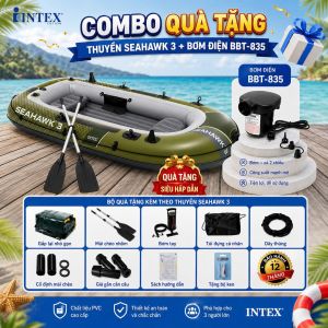 Thuyền hơi SEAHAWK 3 mẫu mới INTEX 66333