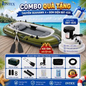 Thuyền hơi SEAHAWK 4 mẫu mới INTEX 66334