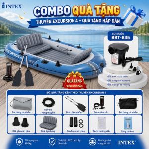 Thuyền hơi EXCURSION 4 mẫu mới INTEX 66324