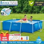 Bể bơi khung kim loại chữ nhật 2m2*1,5m INTEX 28270