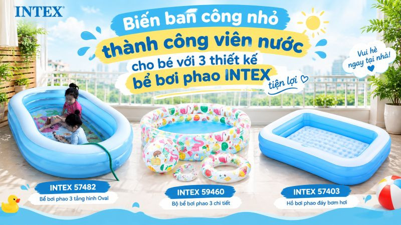 Bể bơi phao cho bé