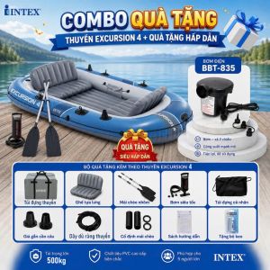 Thuyền hơi EXCURSION 4 mẫu mới INTEX 66324