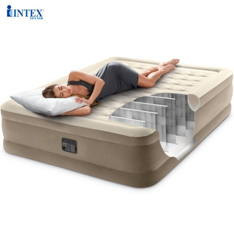 Đệm hơi đôi tự phồng công nghệ mới INTEX 64428