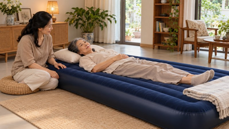 Lắng nghe cảm nhận của mẹ về đệm hơi để chọn chỗ nghỉ phù hợp