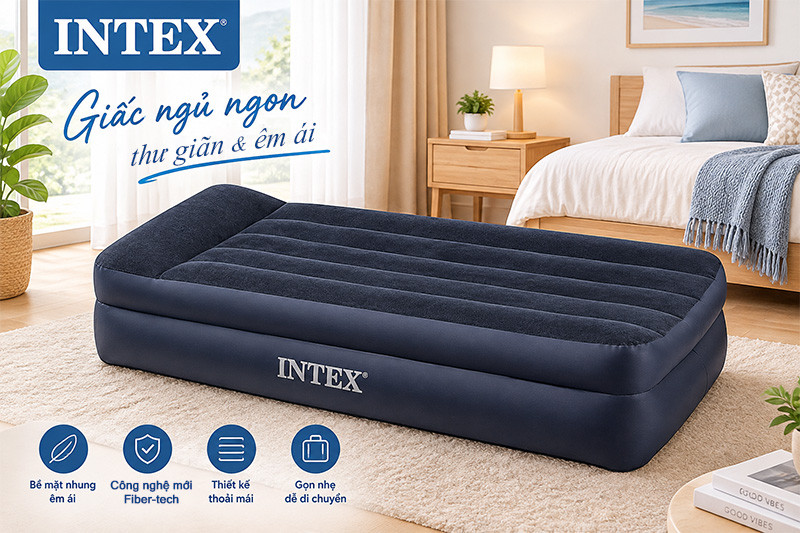 Giường hơi tự phồng công nghệ mới 99 cm INTEX 64122