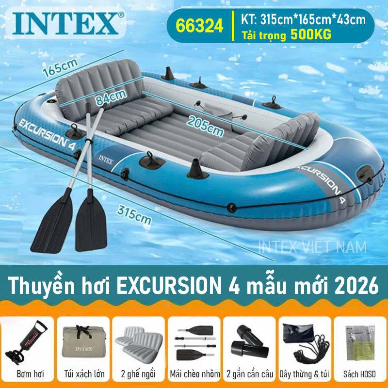 Thuyền hơi Excursion chính hãng