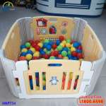 Bể bóng vuông Hàn Quốc kèm đồ chơi HNP734 màu mới