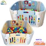 Bể bóng vuông Hàn Quốc kèm đồ chơi HNP734 màu mới