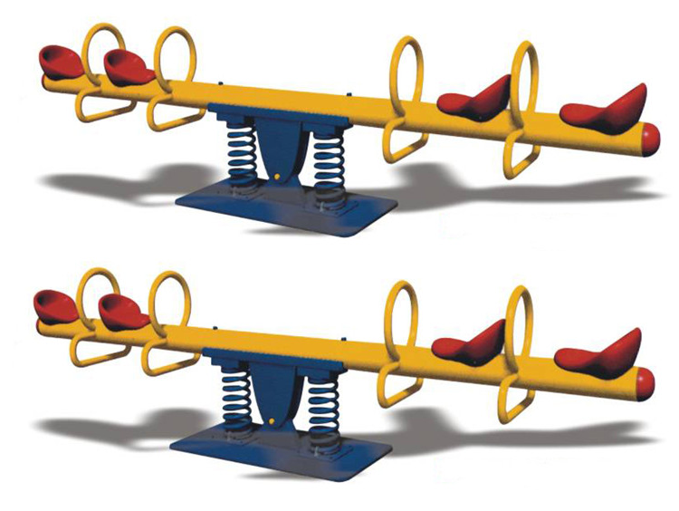 Bập bênh lò xo 4 chỗ ngoài trời nhập khẩu KXHT-247